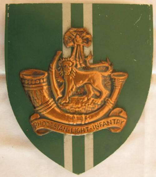 NO. 4823)  RHODESIAN LIGHT INFANTRY WALL PLAQUE.