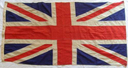 RHODESIA UNION JACK FLAG FLOWN FROM 1890 - 1968 - MAKERS LABEL WILLIAM SMITH (RHODESIA) LTD.