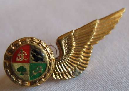 SAAF - NAVIGATOR MESS DRESS WING.  1960-1990'S.  2 PINS.