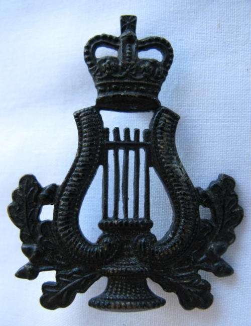 RHODESIA RAR BANDSMAN BADGE WORN 1950'S-70'S.  2 LUGS.