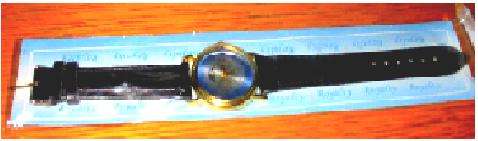 BLACK STRAPPED ROYALTY LADIES WATCH