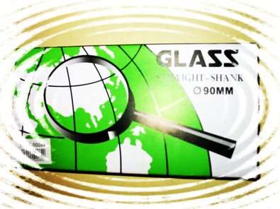 GLASS STRAIGHT SHANK MAGNIFYING GLASS