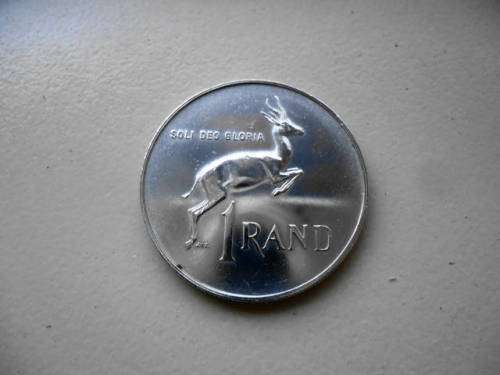 1967 SOUTH AFRICAN SILVER R1 COIN FANTASTIC EXAMPLE AS PER THE PHOTOGRAPH