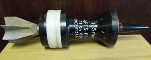 105mm APFSDS-T (TRACER) Anti Tank Shell -- Used and inactive -- Rare Showpiece --