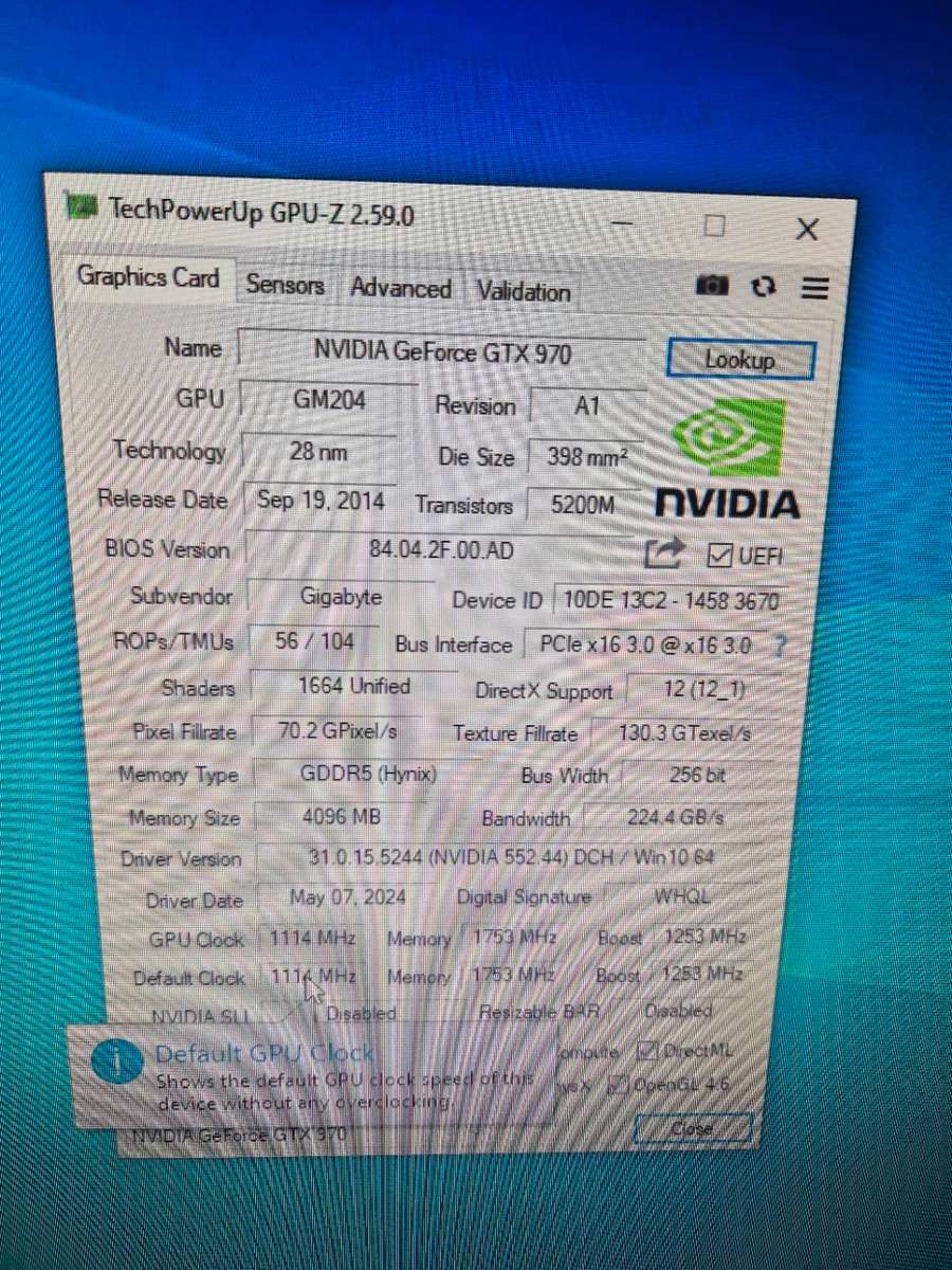 Gigabyte WINDFORCE GTX 970 4GB graphics card