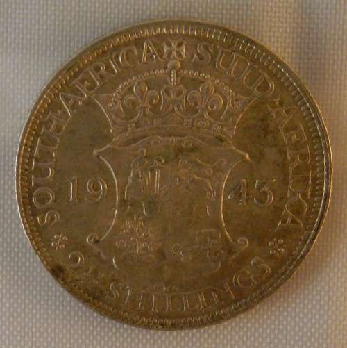 1943 2 and a Half Shilling VF