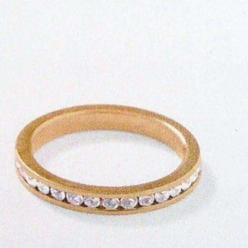 24 ct gp CUBIC ZIRCONIA LADIES RING - NO RESERVE!