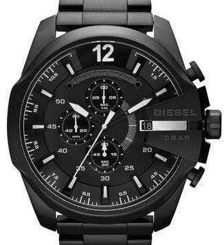 DIESEL Mega Chief Blackout OVERSIZED Chronograph Gents Watch(( AWESOME ))