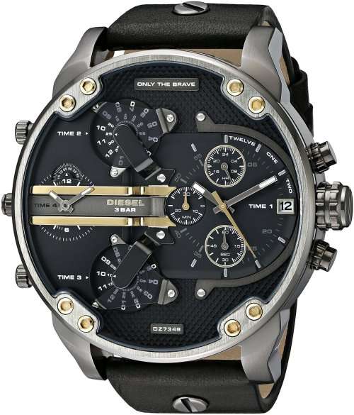 DIESEL GENTS XXL BIG DADDY 57mm 4 TIMEZONE Watch++R7999.99++BRAND NEW IN BOX!!