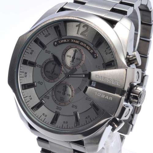 DIESEL MEGA CHIEF GENTS BLACK GUN METAL BEAST BRAND NEW IN BOX++WOW FACTOR++