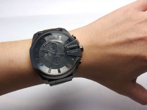 DIESEL MEGA CHIEF GENTS BLACK GUN METAL BEAST BRAND NEW IN BOX++WOW FACTOR++