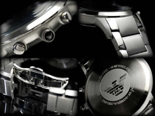 EMPORIO ARMANI AR2434 GENTS CHRONOGRAPH WATCH**BRAND NEW IN BOX**