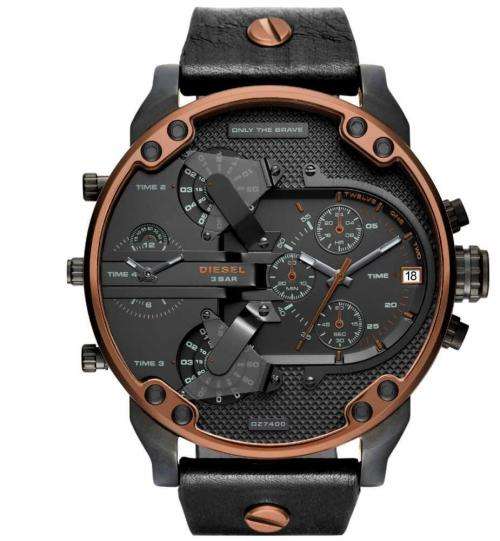 DIESEL 2.0 DZ7400 GENTS XXL BIG DADDY 57mm 4 TIMEZONE Watch++R7999.99++BRAND NEW+ABSOLUTE STUNNER!!+