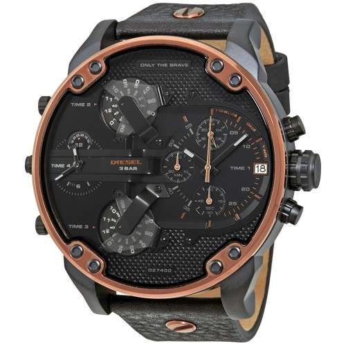 DIESEL DZ7400 GENTS 4 TIMEZONE XXL(57MM) MR BIG DADDY**BRAND NEW++R7999.99++WOW!! PRICE DROP!!