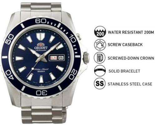 ORIENT Mako XL Automatic 200m Submariner Day/Date Dive Watch+Cheapest in SA+Free shipping!!