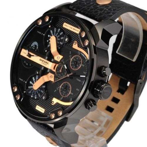 DIESEL GENTS Mr. Daddy XXL 57mm 4 TIMEZONE Quartz Watch R7999.99 BRAND NEW++Top of the Range++