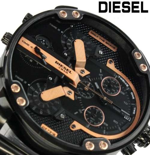 DIESEL GENTS Mr. Daddy XXL 57mm 4 TIMEZONE Quartz Watch R7999.99 BRAND NEW++Top of the Range++
