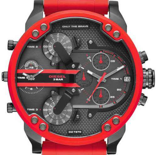 DIESEL DZ7370 GENTS XXL BIG DADDY 57mm 4 TIMEZONE++R8999.99++BRAND NEW IN BOX++PRICE DROP WOW!