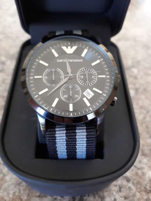 Emporio Armani with Brand new replacement 007 James Bond Nato strap.Pristine Condition