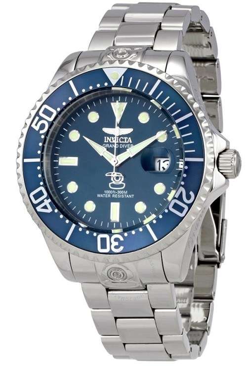 Invicta Grand Diver Gents (300M) Oversize SUBMARINER Automatic Watch+Screw down Crown+Last One!!