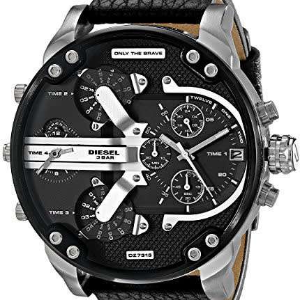 DIESEL DZ7313 GENTS XXL BIG DADDY 57mm 4 TIMEZONE Watch R7999.99 + BNIB+ ABSOLUTE STUNNER!!