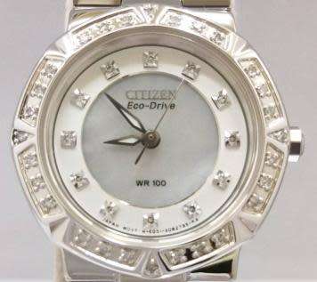 CITIZEN LADIES ECODRIVE**40 DIAMONDS**SECONDHAND CONDITION++SHIPPING ONLY R99.00++VALUE R7995.00