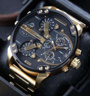 DIESEL GENTS  XXL BIG DADDY 57mm  STEEL 4 TIMEZONE++R8999.00++THE TOTAL SHOW STOPPER!!