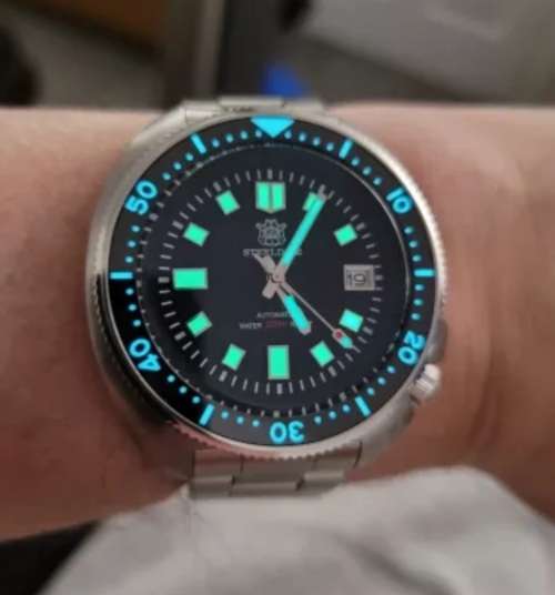 King Turtle Kaptain Willard 1970 Steeldive No Logo