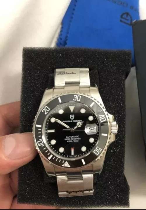 Pagani Design Sapphire 43mm Submariner Seiko Automatic 24 Jewel movement**Top Brand**