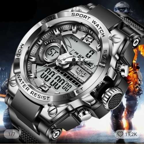 Stunner!! Latest LIGE GENTS SPORTWATCH NEW IN BOX