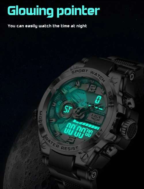 Stunner!! Latest LIGE GENTS SPORTWATCH NEW IN BOX