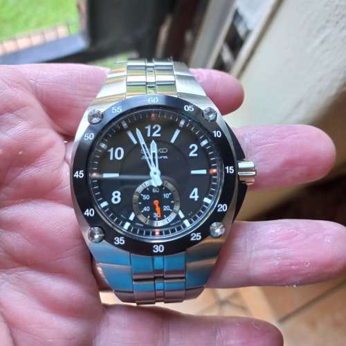 Seiko Sportura 45mm Top Class Sapphire Crystal glass!!