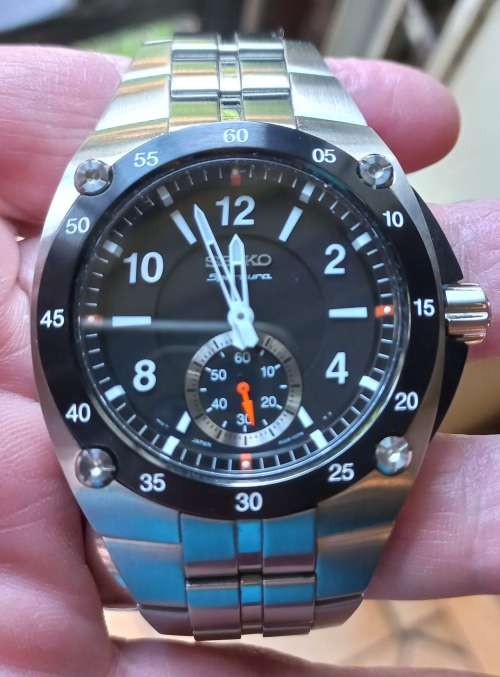 Seiko Sportura 45mm Top Class Sapphire Crystal glass!!