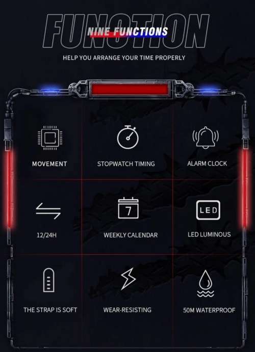 Smael Beast Dual timeview Sportwatch !!