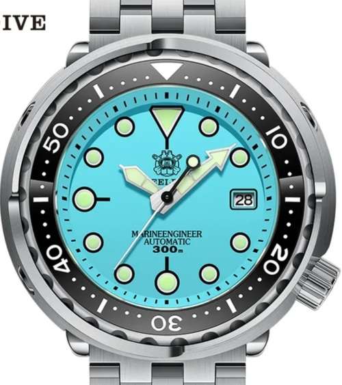 WOW BARGAIN!! STEELDIVE 300M SERIOUS MARINE DIVER TUNA CAN NH35A SEIKO MVT 24 JEWELS-IN STOCK !