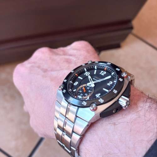 Seiko Sportura 45mm Top Class Sapphire Crystal glass!!