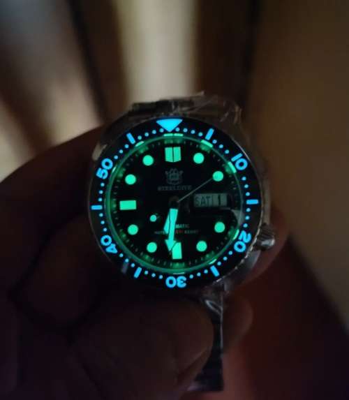 CRAZY DEAL!!-STEELDIVE SD-1972 TURTLE DAY DATE DIVER SEIKO NH36A MVT 24 JEWELS !