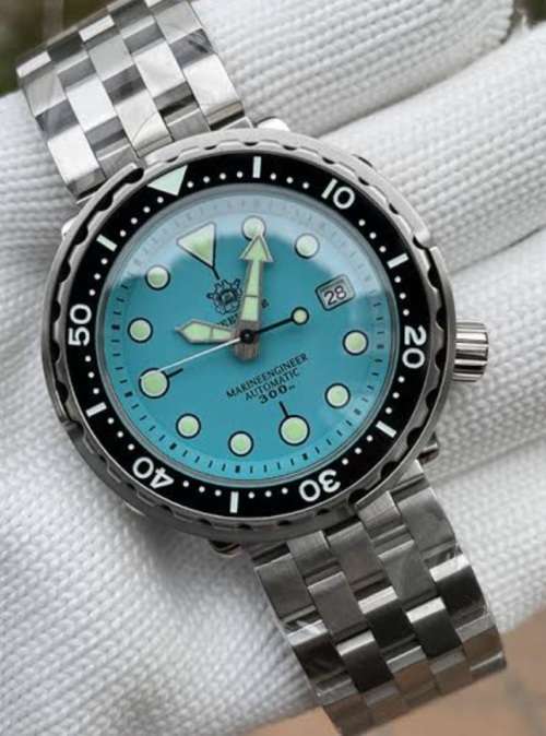 WOW BARGAIN!! STEELDIVE 300M SERIOUS MARINE DIVER TUNA CAN NH35A SEIKO MVT 24 JEWELS-IN STOCK !