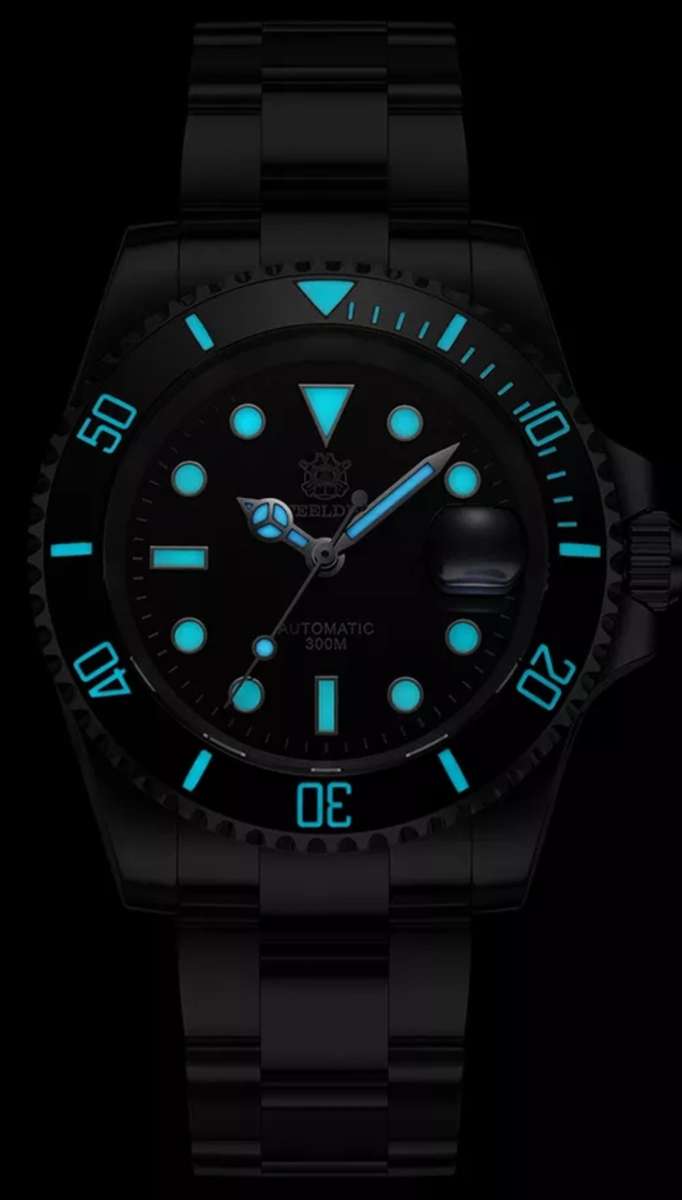 CRAZY!!-NEW!!-Steeldive Submariner 300m Diver-SEIKO NH35A 24 JEWELS AUTOMATIC