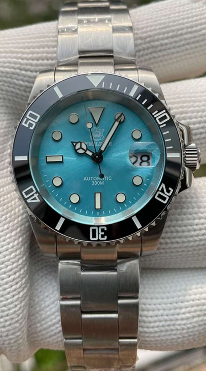 CRAZY!!-NEW!!-Steeldive Submariner 300m Diver-SEIKO NH35A 24 JEWELS AUTOMATIC