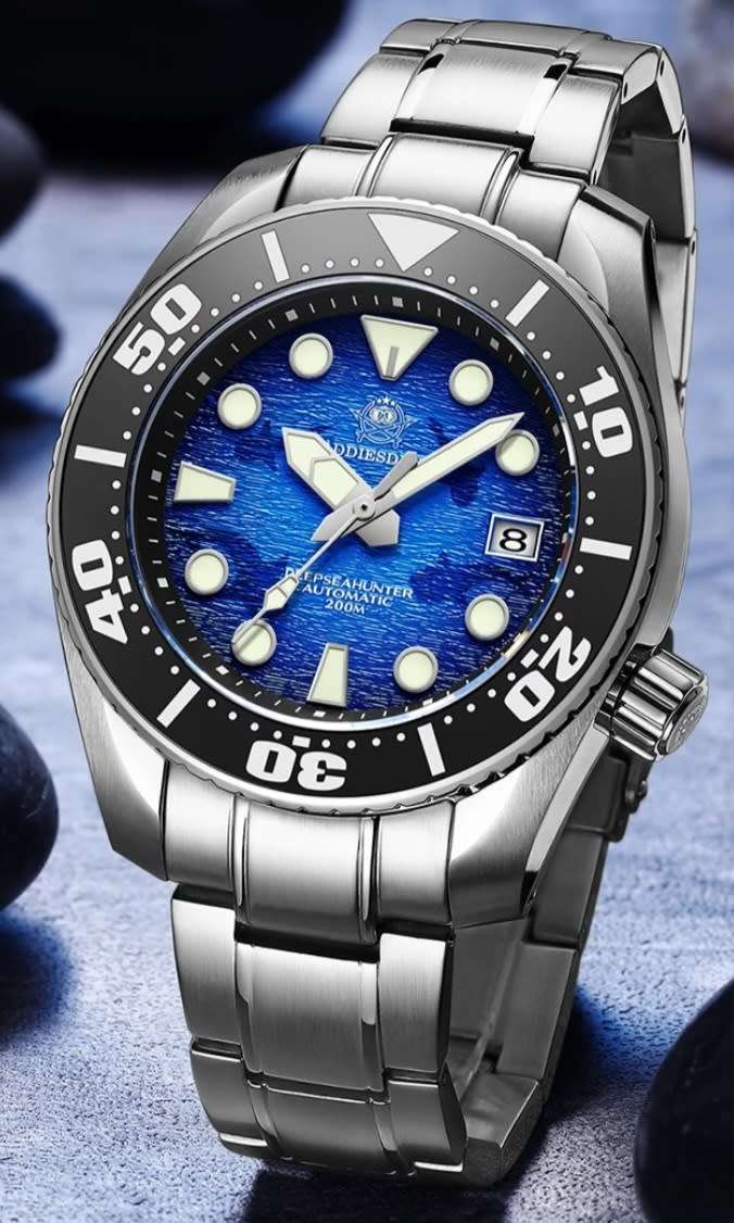STUNNER!!-WHALE EDITION 200M DEEPSEA-HUNTER DIVERS SEIKO AUTOMATIC NH35A MVT