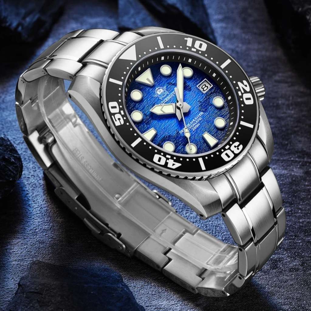 STUNNER!!-WHALE EDITION 200M DEEPSEA-HUNTER DIVERS SEIKO AUTOMATIC NH35A MVT