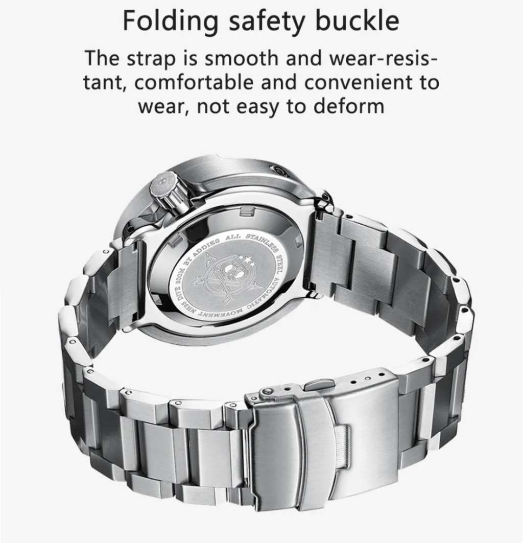 WOW!!-300M DEAPSEA HUNTER ADDIESDIVE DIVERS AUTOMATIC- NH35A MVT + ORIGINAL BOX!!