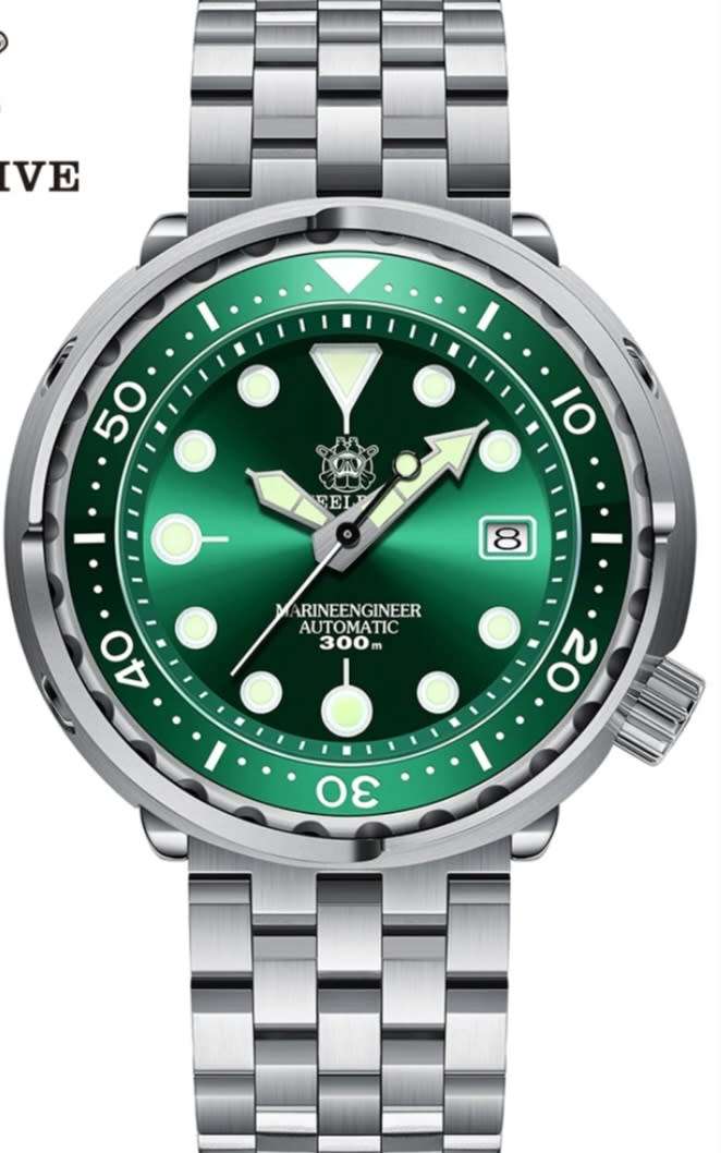 Steeldive 300m Marine Engineer Automatic Seiko Tuna Homage NH35A MVT