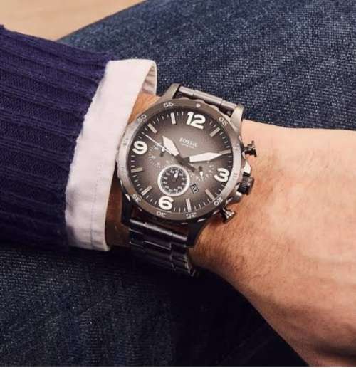 Fossil Nate 50mm Smoke Chronograph