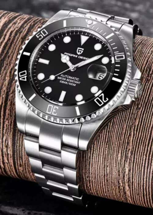 Pagani Design Sapphire 43mm Submariner Seiko Automatic 24 Jewel movement**Top Brand**