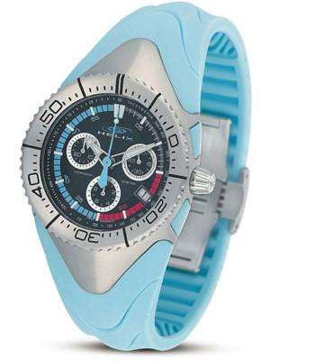 BLUE Helix Women's Rubber Chronograph Watch **Sapphire Crystal**