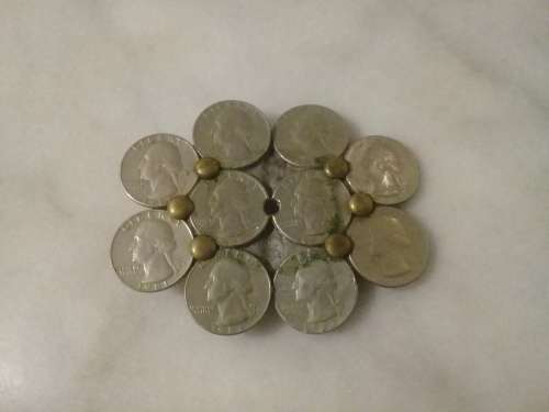 Quater dollar belt buckel