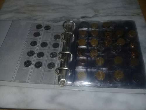 Rsa coin file  full of coins from 1c to R1