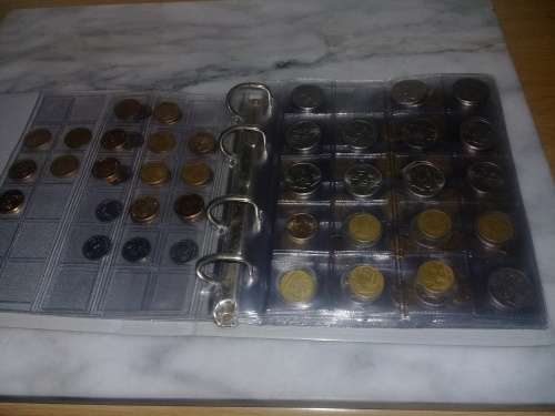 Rsa coin file  full of coins from 1c to R1